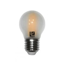Διακοσμητική λάμπα led filament COG Ε27 6W 230V σφαιρική ματ 2800k θερμό λευκό φως 660 lumen