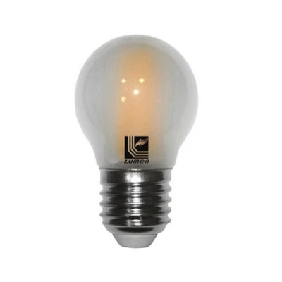 Λάμπα led filament Ε27 σφαιρική COG 6W 230V 4000k ενδιάμεσο φως δέσμης 360° 700lm ματ κάλυμμα