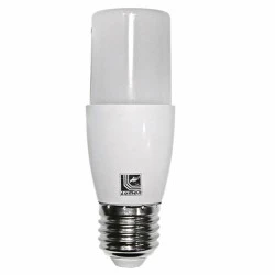 Λάμπα LED SMD σωλήνας Ε27 7W 230V 3000k θερμό λευκό φως 700lumen λευκό σώμα ματ γυαλί