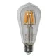 Λάμπα led cog filament αβοκάντο ST64 διάφανη E27 10W 230V 2800k θερμό λευκό φως 1200lm δέσμης 360°