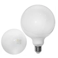 Διακοσμητική λάμπα led Globe Ø125mm E27 ισχύος 8W 230V 4000K ενδιάμεσο φως COG γάλακτος