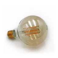 Λάμπα LED COG GLOBE 8W με ντουί Ε27 Φ95 230V 2200k θερμό λευκό φως και μελί γυαλί 360°