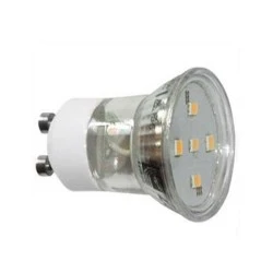 Λάμπα led SMD GU10 MR11 γυάλινη ισχύος 2W 230V δέσμης 105° 4000K ενδιάμεσο φως