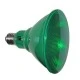 Λάμπα led E27 PAR38 ισχύος 10W 230V πράσινο φως δέσμης 38° στεγανή IP65 με πλαστική επικάλυψη
