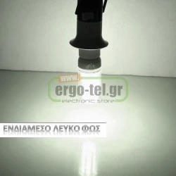 Λάμπα led SMD καλαμπόκι Ε14 9W 230V 4000k ενδιάμεσο φως δέσμης 360° 900lm με διάφανο κάλυμμα