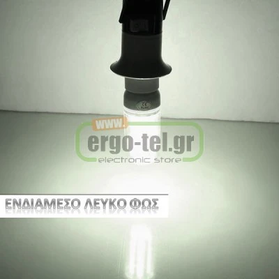 Λάμπα led SMD καλαμπόκι Ε14 9W 230V 4000k ενδιάμεσο φως δέσμης 360° 900lm με διάφανο κάλυμμα