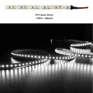 Led ταινία 5m Super Dense ισχύος 12W/m 12VDC 120LED/m λευκό φως IP54
