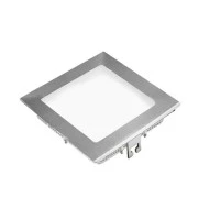 Led panel slim λευκό τετράγωνο χωνευτό ισχύος 12W 230V 4000K ενδιάμεσο φως δέσμης 120° 850lm