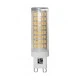 Λάμπα led SMD κεραμική G9 ισχύος 6W 230VAC δέσμης 360° 3000k θερμό φως με διάφανο κάλυμμα Λάμπα led SMD κεραμική G9 ισχύος 6W 230VAC δέσμης 360° 3000k θερμό φως με διάφανο κάλυμμα