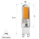 Λάμπα led κεραμική COB G9 ισχύος 2.5W 230VAC ντιμαριζόμενη δέσμης 360° 3000K θερμό φως Λάμπα led κεραμική COB G9 ισχύος 2.5W 230VAC ντιμαριζόμενη δέσμης 360° 3000K θερμό φως