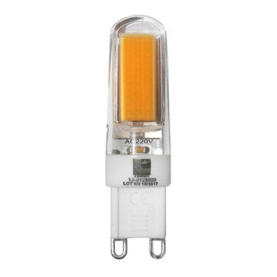 Λάμπα led κεραμική COB G9 ισχύος 2.5W 230VAC ντιμαριζόμενη δέσμης 360° 3000K θερμό φως Λάμπα led κεραμική COB G9 ισχύος 2.5W 230VAC ντιμαριζόμενη δέσμης 360° 3000K θερμό φως