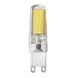 Λάμπα led κεραμική COB G9 ντιμαριζόμενη 2.5W 230VAC δέσμης 360° 6200K λευκό ψυχρό φως