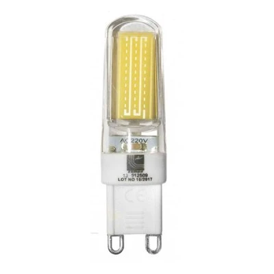 Λάμπα led κεραμική COB G9 ντιμαριζόμενη 2.5W 230VAC δέσμης 360° 6200K λευκό ψυχρό φως