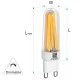Λάμπα led κεραμική COG G9 3.5W 230VAC ντιμαριζόμενη δέσμης 360° 3000K θερμό φως διάφανη Λάμπα led κεραμική COG G9 3.5W 230VAC ντιμαριζόμενη δέσμης 360° 3000K θερμό φως διάφανη