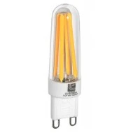 Λάμπα led κεραμική COG G9 3.5W 230VAC ντιμαριζόμενη δέσμης 360° 3000K θερμό φως διάφανη