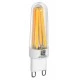 Λάμπα led κεραμική COG G9 3.5W 230VAC ντιμαριζόμενη δέσμης 360° 3000K θερμό φως διάφανη Λάμπα led κεραμική COG G9 3.5W 230VAC ντιμαριζόμενη δέσμης 360° 3000K θερμό φως διάφανη