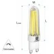 Λάμπα led COG κεραμική G9 3.5W 230VAC ντιμαριζόμενη δέσμης 360° 6200K λευκό ψυχρό φως Λάμπα led COG κεραμική G9 3.5W 230VAC ντιμαριζόμενη δέσμης 360° 6200K λευκό ψυχρό φως