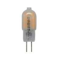 Λάμπα led G4 πλαστική ματ 1.5W 12VAC/DC δέσμης 330° 3000K θερμό λευκό φως 100Lumen