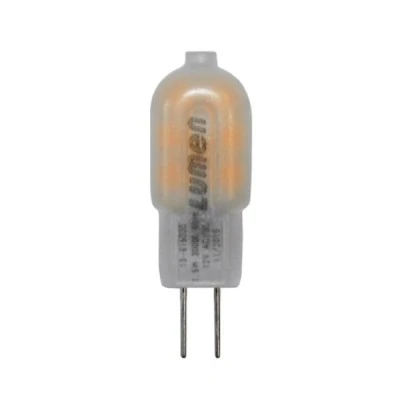 Λάμπα led G4 πλαστική ματ 1.5W 12VAC/DC δέσμης 330° 3000K θερμό λευκό φως 100Lumen
