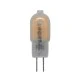 Λάμπα led G4 πλαστική ματ 1.5W 12VAC/DC δέσμης 330° 3000K θερμό λευκό φως 100Lumen