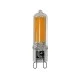 Λάμπα LED γυάλινη διάφανη COB G9 3W 230VAC 3000k θερμό φως ντιμαριζόμενη δέσμης 360° 300lm