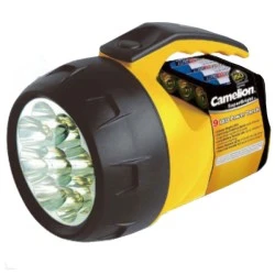 Φακός χειρός CAMELION FL-9LED-4R6B με μπαταρίες 4xR6P υψηλής φωτεινότητας με εργονομική λαβή