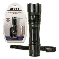 Φακός χειρός ARC-1W-TL1 ARCAS LED 100Lm 1W μικρού μεγέθους με αντιολισθιτική λαβή