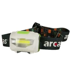 Φακός κεφαλής ARC-3W-HEADLIGHT ARCAS LED 120 Lm 3W με 4 λειτουργίες και λαστιχένιο λουράκι