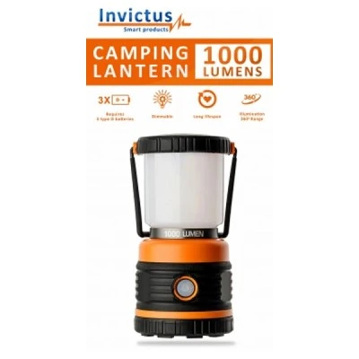 Φανάρι camping INVICTUS υψηλής φωτεινότητας 1000Lm μεγάλη αυτονομίας 3XLR20