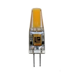 Λάμπα led G4 COB σιλικόνης ισχύος 2W 12VAC/DC 6200k λευκό ψυχρό φως δέσμης 360° 200lm