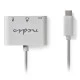 Σταθμός σύνδεσης NEDIS CCGP64765WT02 από USB 3.1 type C αρσενικό σε USB A/USB C/HDMI θηλυκό 0.2m