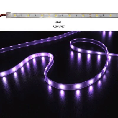 Led ταινία 5m ECO ισχύος 7.2W/m 12VDC 30led/m RGB (εναλλαγής χρωμάτων) στεγανή IP67
