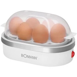 Βραστήρας αυγών(1-6 αυγά) BOMANN EK 5022 WHITE 400W 230V 50Hz με ηχητική ειδοποίηση κατά την λήξη