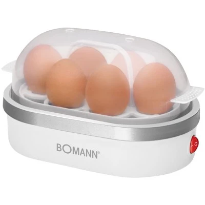 Βραστήρας αυγών(1-6 αυγά) BOMANN EK 5022 WHITE 400W 230V 50Hz με ηχητική ειδοποίηση κατά την λήξη