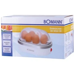 Βραστήρας αυγών(1-6 αυγά) BOMANN EK 5022 WHITE 400W 230V 50Hz με ηχητική ειδοποίηση κατά την λήξη