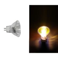 Λάμπα DICHROIC PAR11 ισχύος 20W 12V κίτρινο φως κλειστή Φ35mm δέσμη 38° και διάρκεια 2000h
