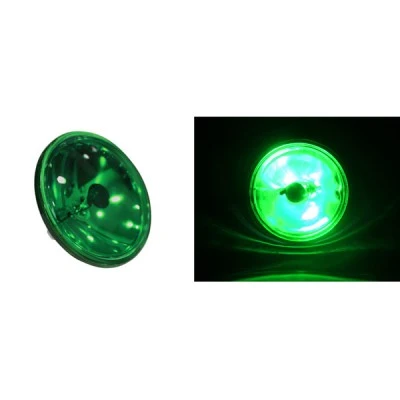 Λάμπα SEALED BEAM σκληράς υάλου PAR36 30W 12V πράσινη Ø110mm