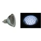 Λάμπα led PAR16 ισχύος 1.4W 12VAC/DC δέσμης 30° ψυχρό λευκό φως με γυάλινο σώμα και κάλυμμα