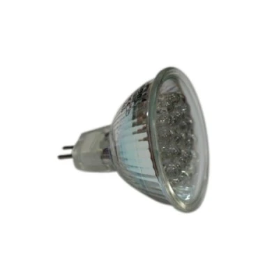 Λάμπα led PAR16 ισχύος 1.4W 12VAC/DC δέσμης 30° ψυχρό λευκό φως με γυάλινο σώμα και κάλυμμα