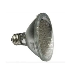 Λάμπα led PAR30 E27 3.6W 230V δέσμης 30° μπλε φως με γυάλινο σώμα και διάφανο κάλυμμα
