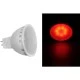 Λάμπα led smd mr16 ισχύος 2.5W 12VAC/DC κόκκινο φως δέσμης 105° με ματ κάλυμμα Λάμπα led smd mr16 ισχύος 2.5W 12VAC/DC κόκκινο φως δέσμης 105° με ματ κάλυμμα