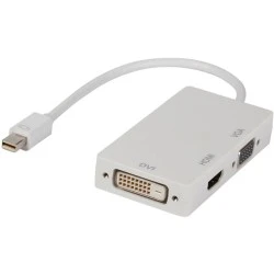 Αντάπτορας VLMP 37465 W0.20 Mini DisplayPort σε DVI VGA και HDMI