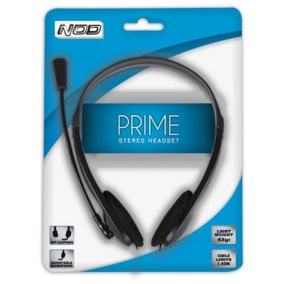 Στερεοφωνικό headset NOD PRIME με σύνδεση 2x3,5mm ιδανικά για chatting μουσική καθώς και για gaming