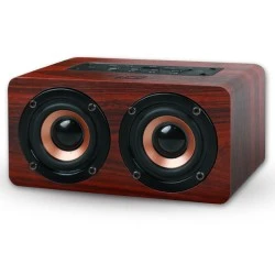 Ξύλινο φορητό bluetooth ηχείο NOD CONCERTO 2 x 5W με εμβέλεια σύνδεσης έως 10m και διακόπτη On/Off