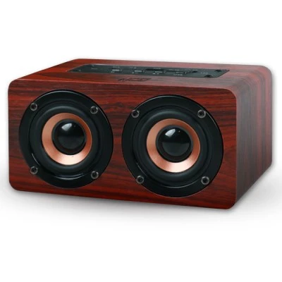 Ξύλινο φορητό bluetooth ηχείο NOD CONCERTO 2 x 5W με εμβέλεια σύνδεσης έως 10m και διακόπτη On/Off