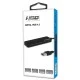 USB 3.0 type-A Hub αλουμινίου 4 θυρών σε μαύρο χρώμα με LED ένδειξη λειτουργίας