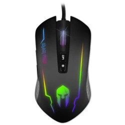Ενσύρματο RGB Gaming ποντίκι NOD IRON με ανάλυση έως 3200DPI με πλήκτρο επιλογής μοτίβου φωτισμού
