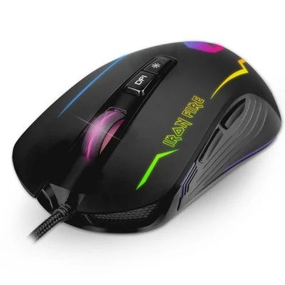 Ενσύρματο RGB Gaming ποντίκι NOD IRON με ανάλυση έως 3200DPI με πλήκτρο επιλογής μοτίβου φωτισμού