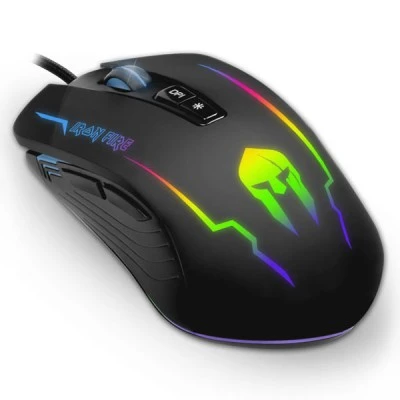 Ενσύρματο RGB Gaming ποντίκι NOD IRON με ανάλυση έως 3200DPI με πλήκτρο επιλογής μοτίβου φωτισμού