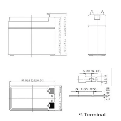 Μπαταρία μολύβδου NOD LAB 12V1.3AH αδιάλειπτης ισχύος για επέκταση της διάρκειας ζωής του UPS